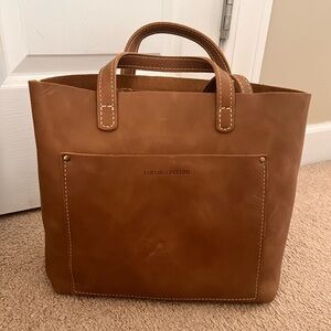 Cappuccino Portland Leather Goods Medium Crossbody